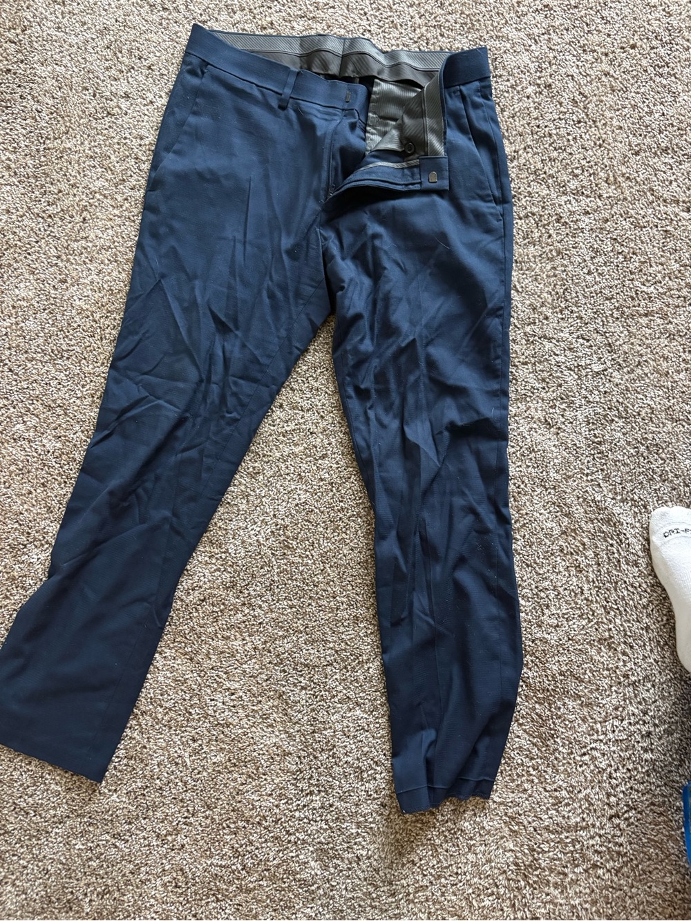 Reaction Kenneth Cole Navy Dress Pants - Slim Tailored